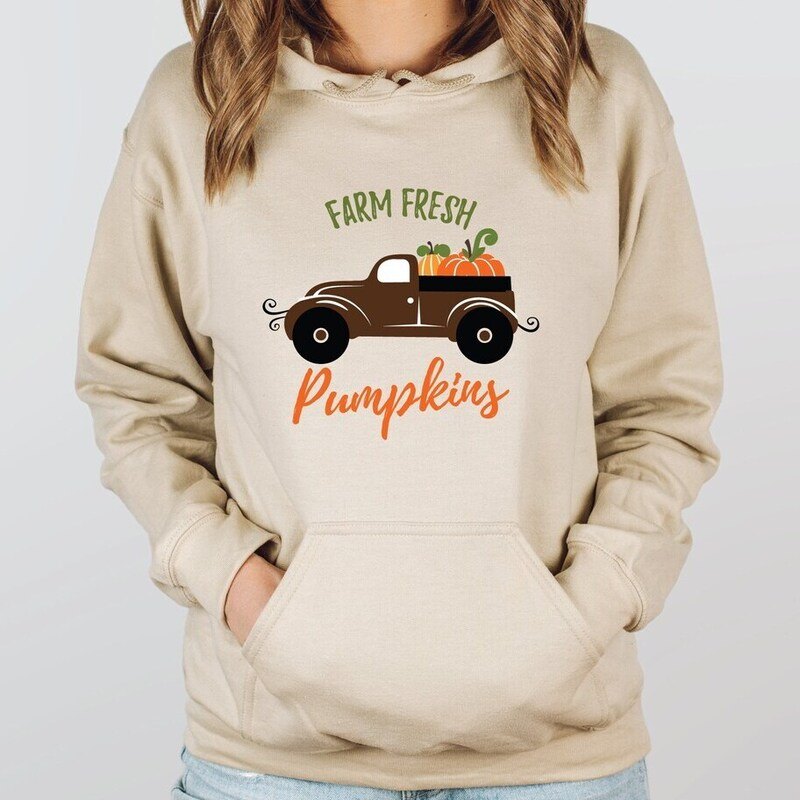 Thanksgiving Farm Fresh Pumpkins Hoodie