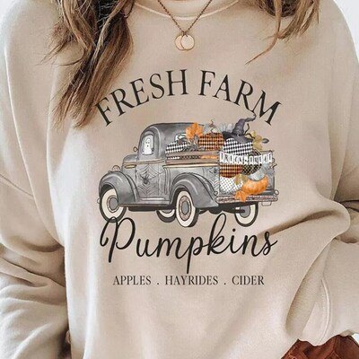 Thanksgiving Fresh Farm Pumpkins Sweatshirt