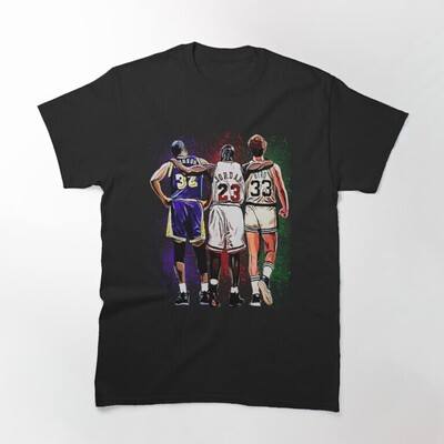 Bird, Jordan And Magic Johnson NBA legends T-Shirt