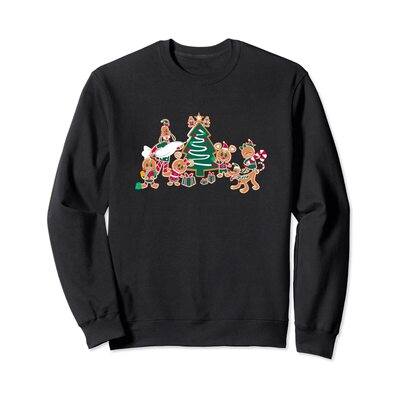 Disney Mickey Minnie Christmas Tree Sweatshirt