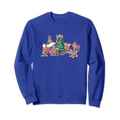 Disney Mickey Minnie Christmas Tree Sweatshirt