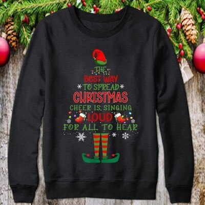 The Best Way To Spread Christmas Party Cheer Sweatshirt