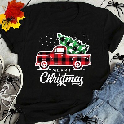 Vintage Style Farm Red Truck T-Shirt
