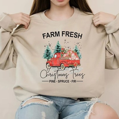 Vintage Christmas Tree Farm Sweatshirt
