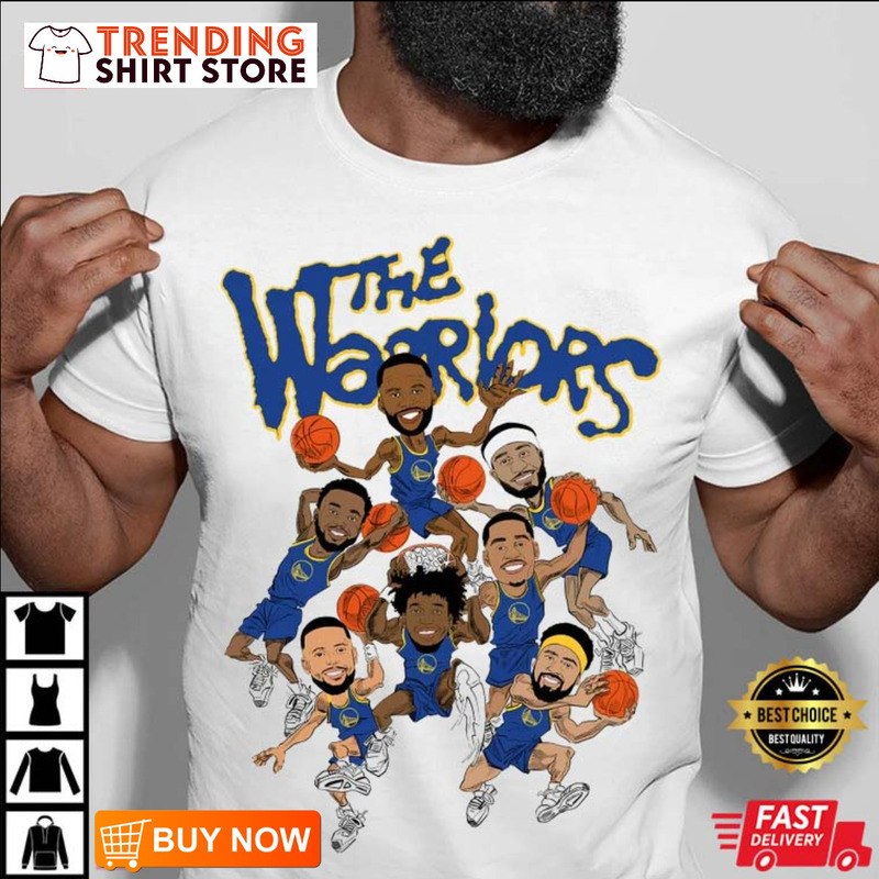 Golden State Warriors Cartoon T-Shirt