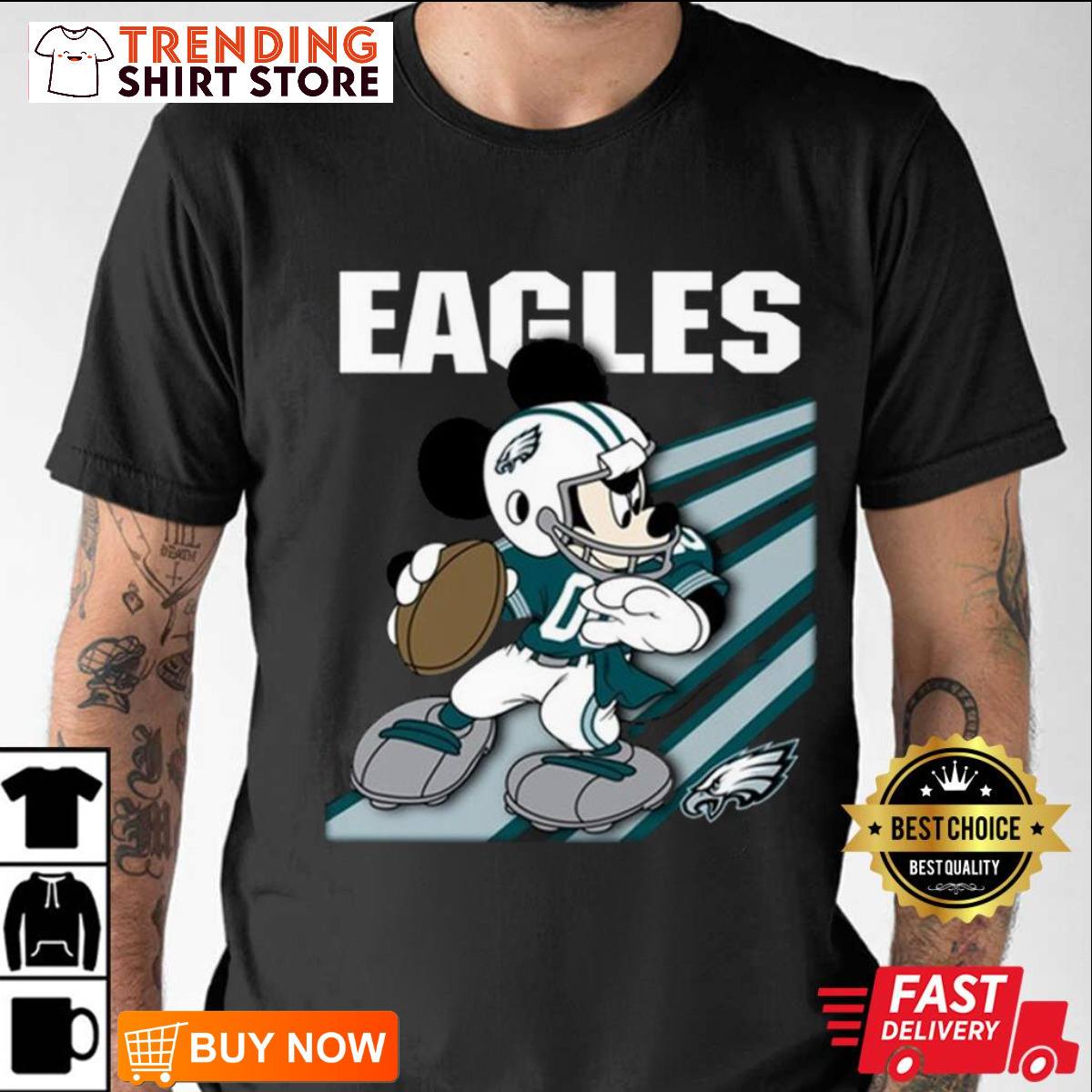 NFL Philadelphia Eagles Mickey Mouse T-Shirt