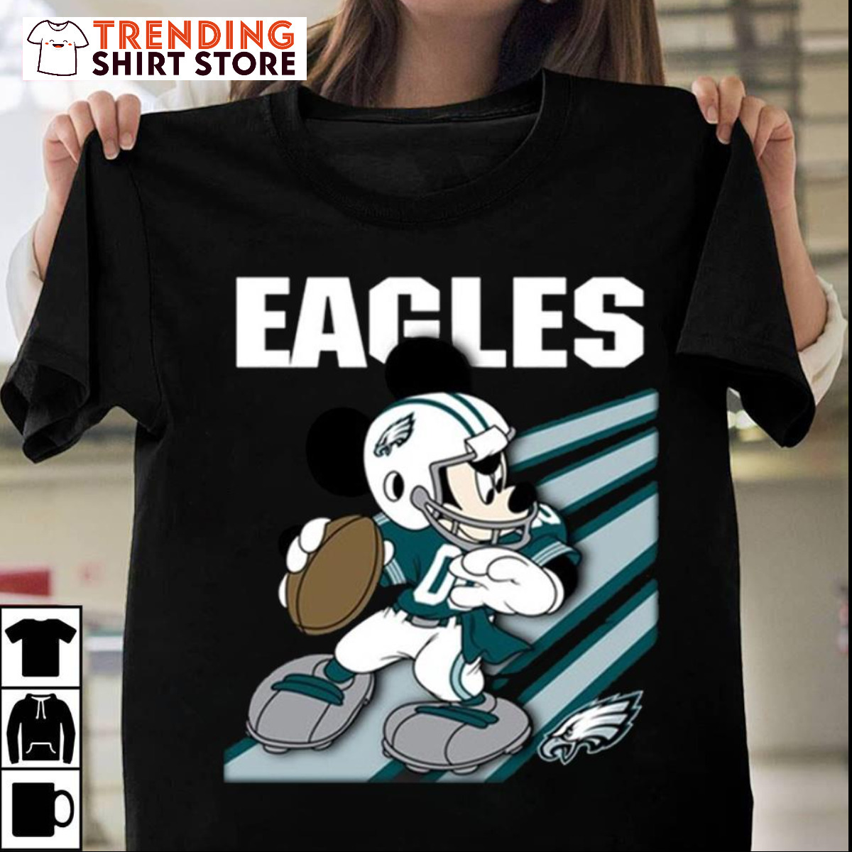 Philadelphia Eagles Nfl Graphic T-Shirt - 2XL Green Cotton