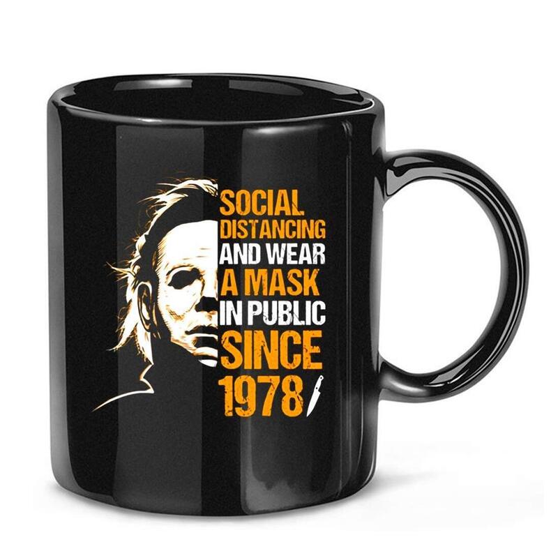 Michael Myers Social Distancing Public Mug Michael Myers Social Distancing Public Mug