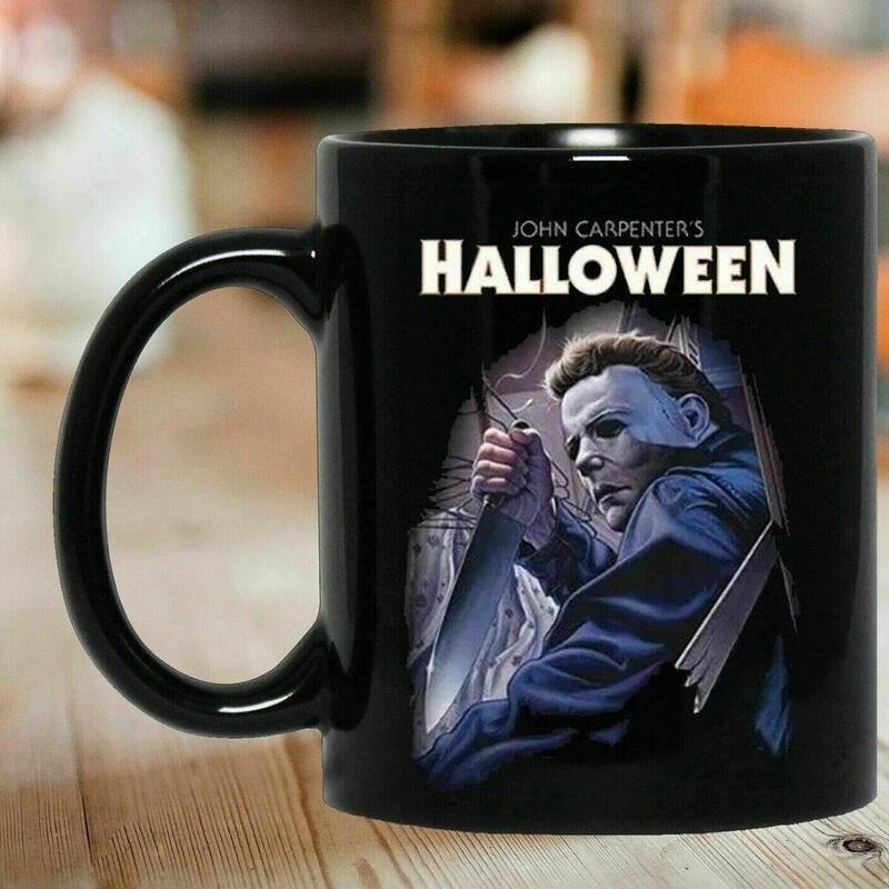 Michael Myers Coming From Fright Rags Halloween Mug