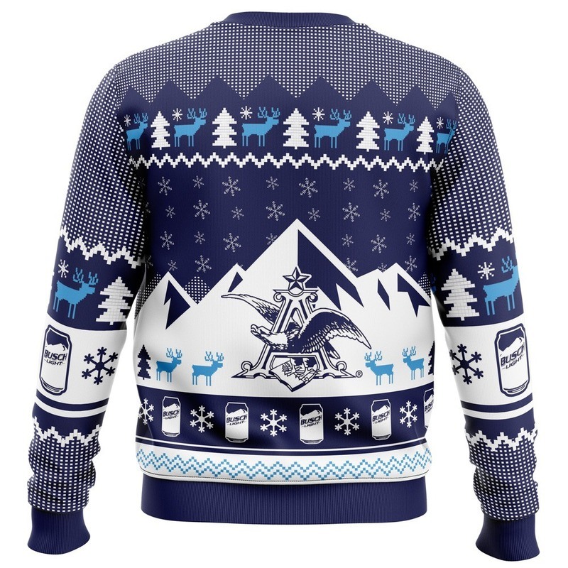 To Hell With Your Mountains Busch Ugly Christmas Sweater