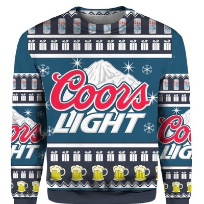 Coors Light Beer Gift Ugly Christmas Sweater