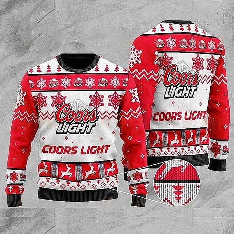 Coors Light Ugly Christmas Sweater Deer