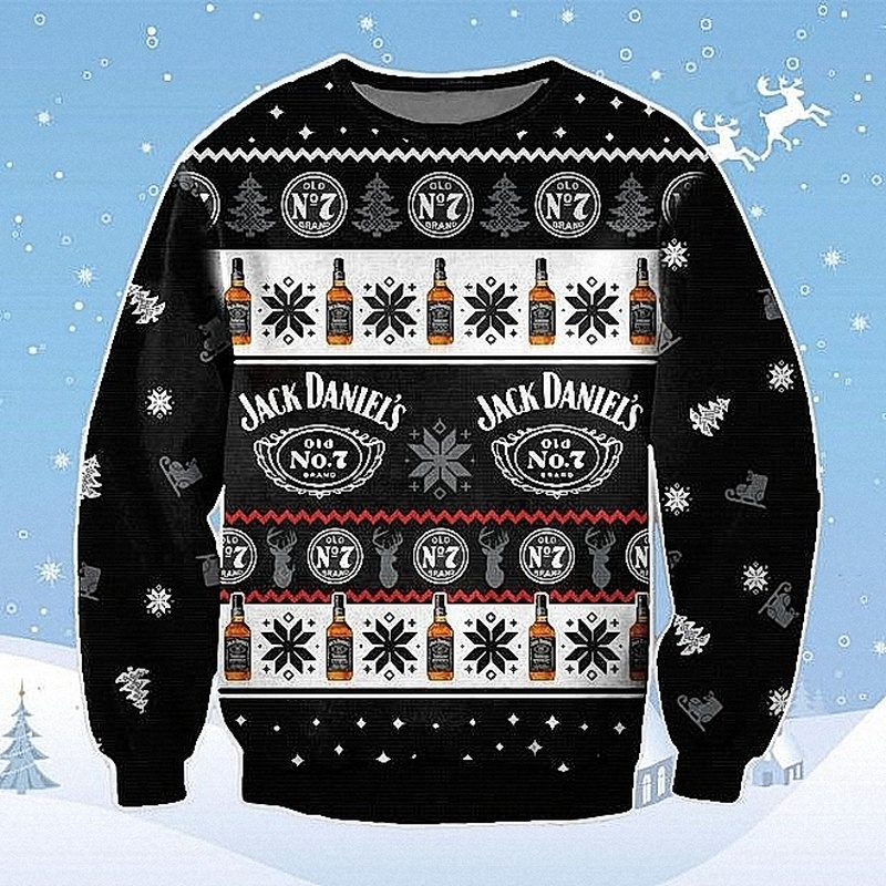 Vintage Jack Daniels Ugly Christmas Sweater