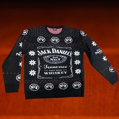 Jack Daniels Ugly Christmas Sweater Tennessee Sour Mash Whiskey