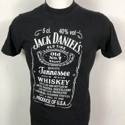 Jack Daniels Whiskey T-Shirt Old Time Quality Tennessee Sour Mash