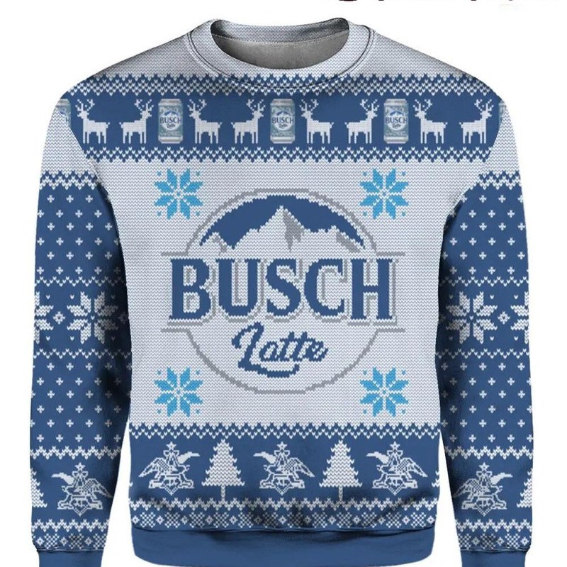 Busch Latte Beer Christmas Sweater Cool Gift