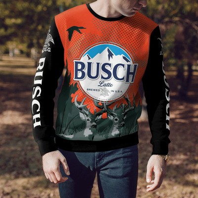 Busch Latte Christmas Sweater Cool Gift For Beer Drinkers