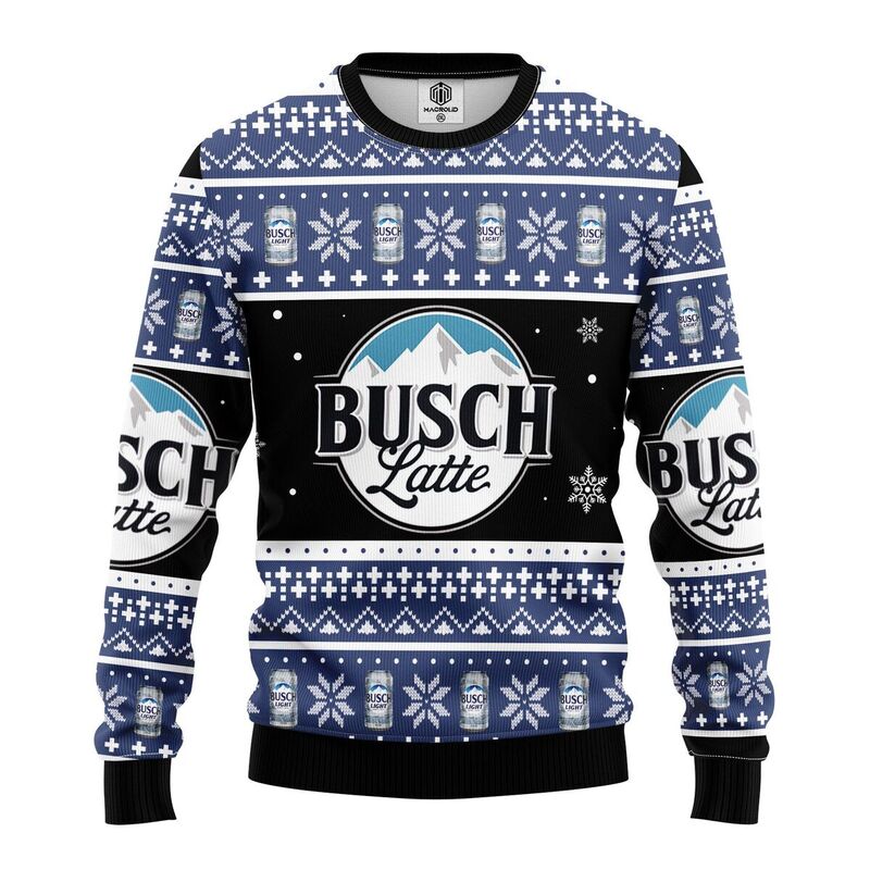 Busch Latte Christmas Sweater Unique Christmas Gift For Beer Lover