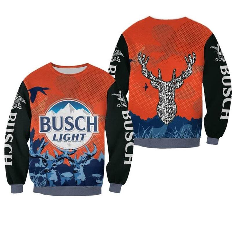 Busch Light Deer Ugly Christmas Sweater Gift For Beer Lovers