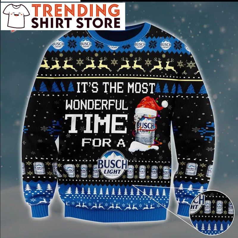 It’s The Most Wonderful Time For A Busch Light Ugly Christmas Sweater