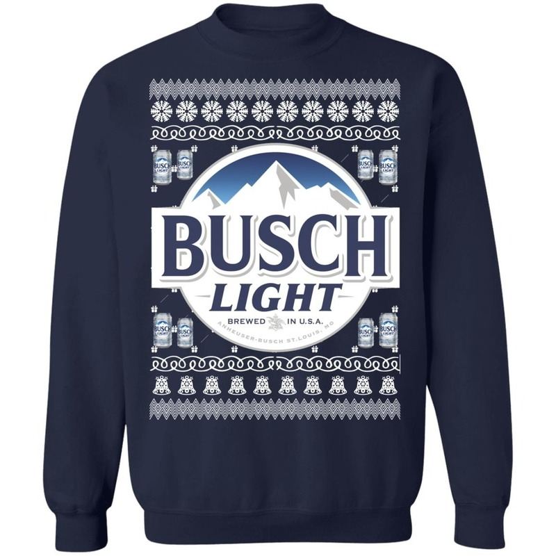 Busch Light Beer Ugly Christmas Sweater Gift For Christmas