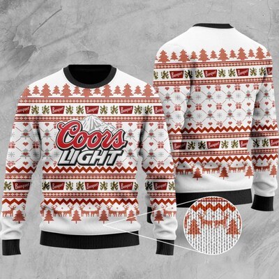 Coors Light Ugly Christmas Sweater Best Gift For Coors Light Beer Lover