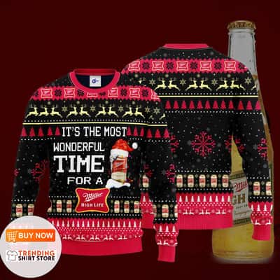 It’s The Most Wonderful Time For A Miller High Life Christmas Sweater