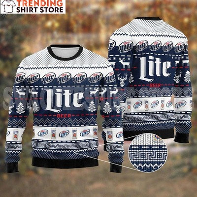 Miller Lite Ugly Sweater Gifts For Beer Drinkers
