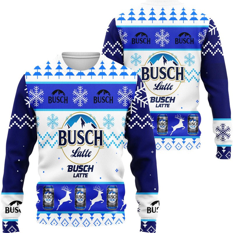 Busch Latte Christmas Sweater Xmas Gift For Beer Drinkers