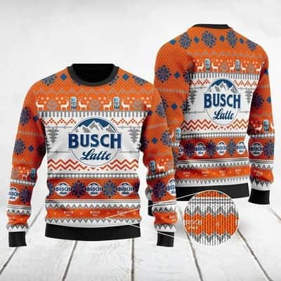 Busch Latte Christmas Sweater Beer Lovers Xmas Gift