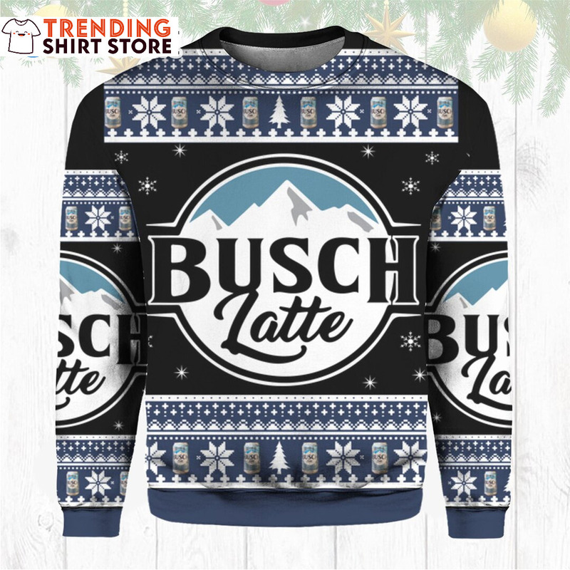 Busch Latte Christmas Sweater Cool Beer Lovers Gift