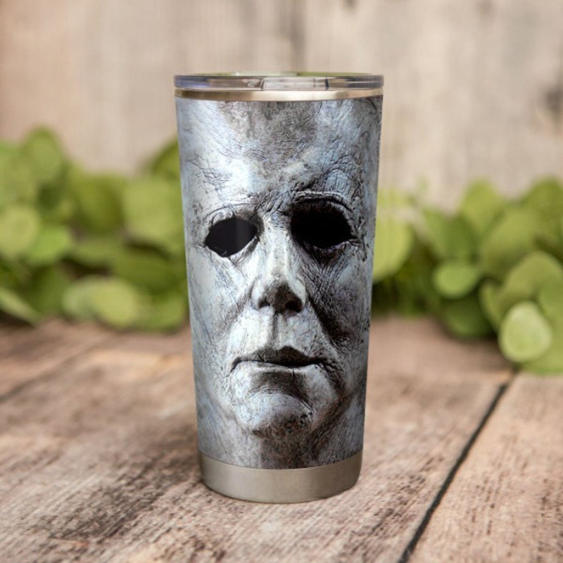 Michael Myers Tumbler Face Unique Halloween Gift Michael Myers Tumbler Face Unique Halloween Gift