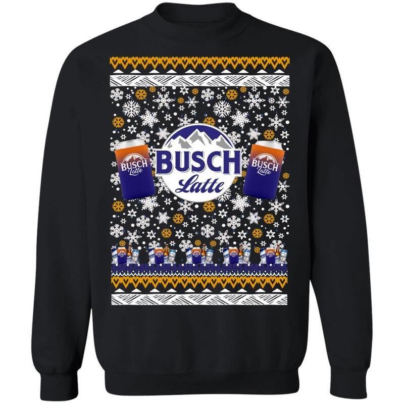 Busch Latte Christmas Sweater Beer Lover Christmas Gift