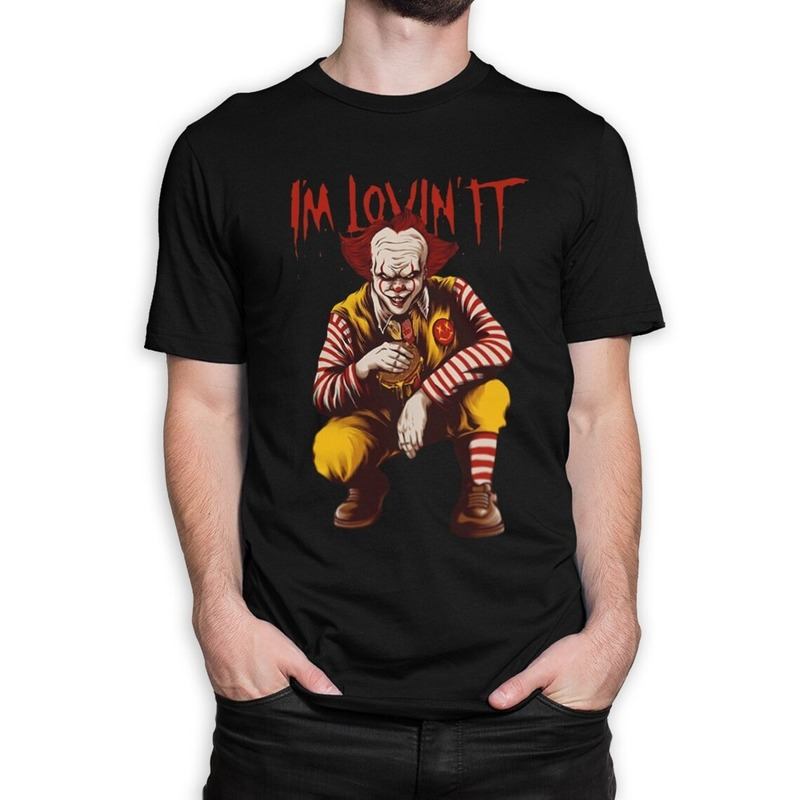 Pennywise Clown T-Shirt I'm Lovin IT Horror Movies Gift