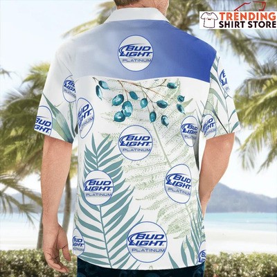 Platinum Bud Light Hawaiian Shirt Gifts For Beer Drinkers