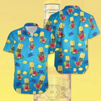Bud Light Lemonade Aloha Hawaiian Shirt Gifts For Beer Lovers