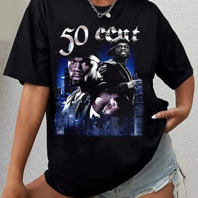 50 Cent 90s HipHop Rapper Vintage T-Shirt