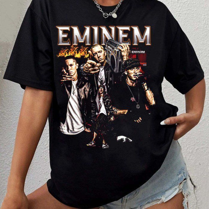 Eminem 90s Rapper Retro Vintage T-Shirt