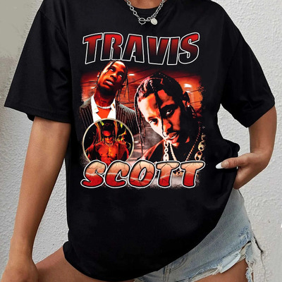 Travis Scott Rapper Bootleg Retro T-Shirt