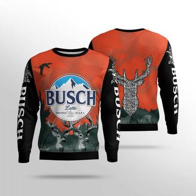 Busch Latte Christmas Sweater Cool Gift For Beer Drinkers