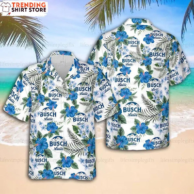 Busch Latte Hawaiian Shirt Beach Lovers Gift
