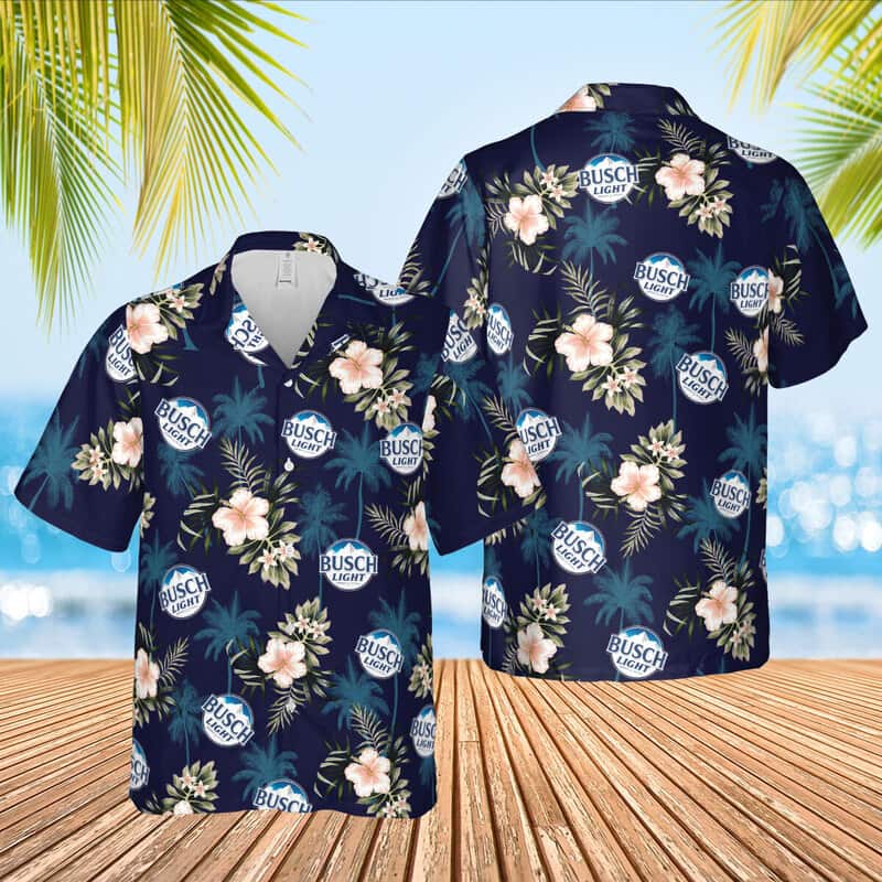 Busch Light Hawaiian Shirt Summer Holiday Gift