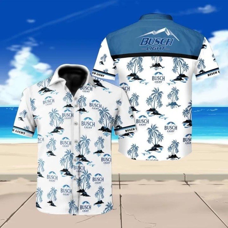 Busch Light Hawaiian Shirt Summer Gift For Beer Drinkers