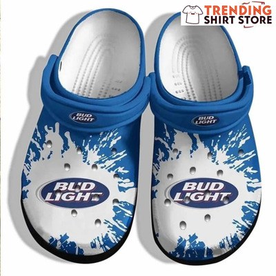 Bud Light Crocs Surprise Blue White Gift For Beer Lovers