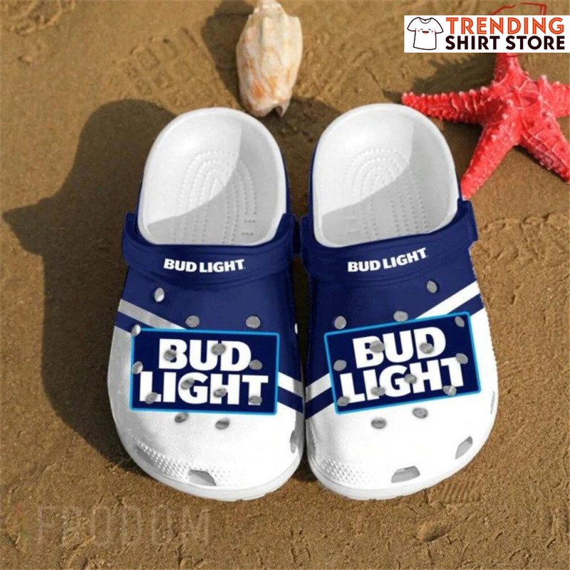 Bud Light Crocs Dark Blue White
