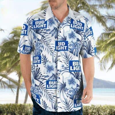 Bud Light Hawaiian Shirt Classic Flora