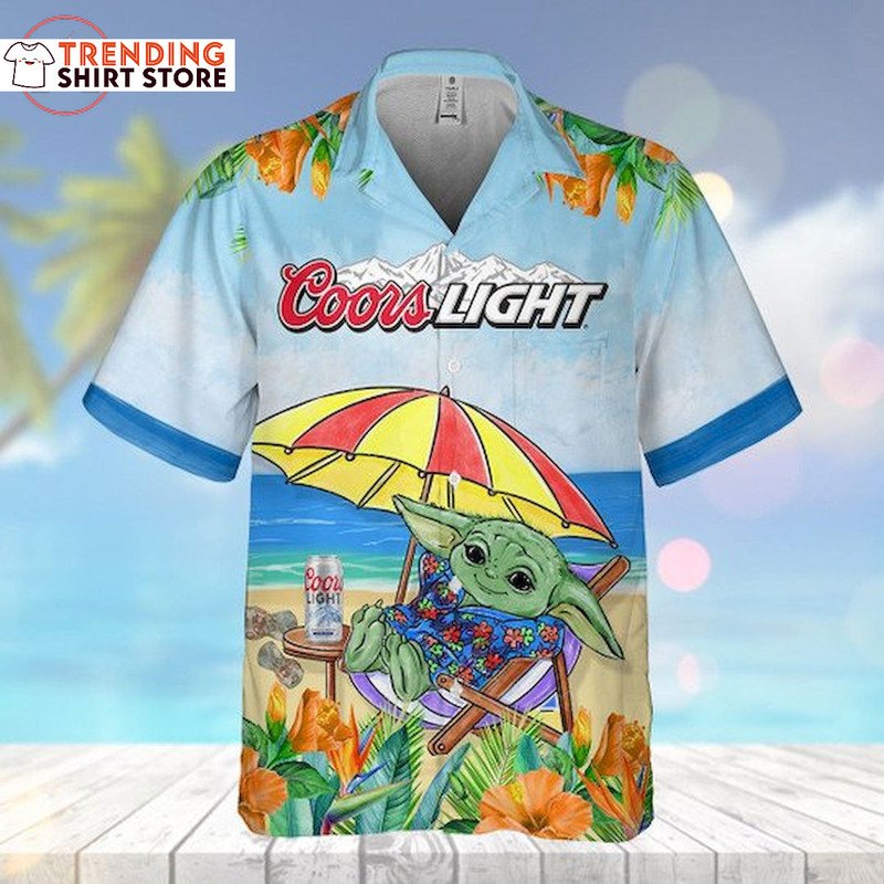 Coors Light Hawaiian Shirt Cute Baby Yoda Star Wars Coors Light Hawaiian Shirt Cute Baby Yoda Star Wars