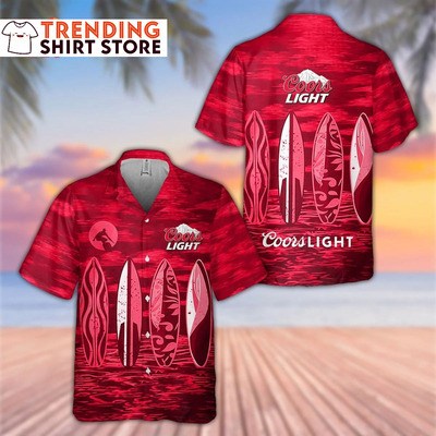 Coors Light Beer Hawaiian Shirt For Surfing Lovers