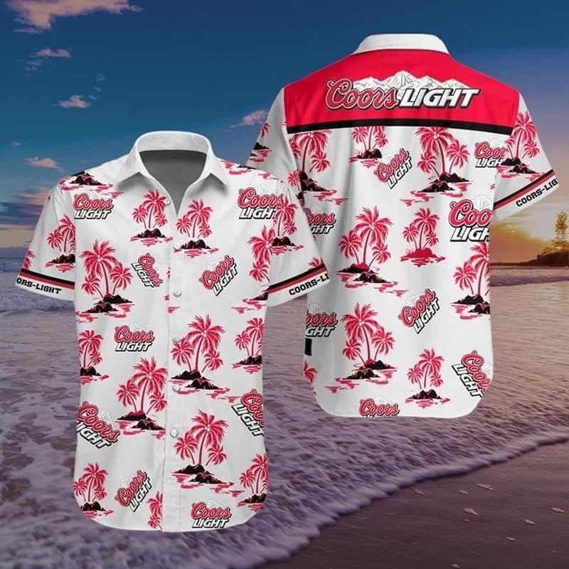 Coors Light Hawaiian Shirt Tropical Islands Gift For Beach Lovers