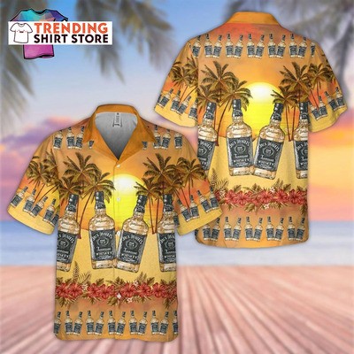 Jack Daniels Hawaiian Shirt Hot Summer Whiskey Island